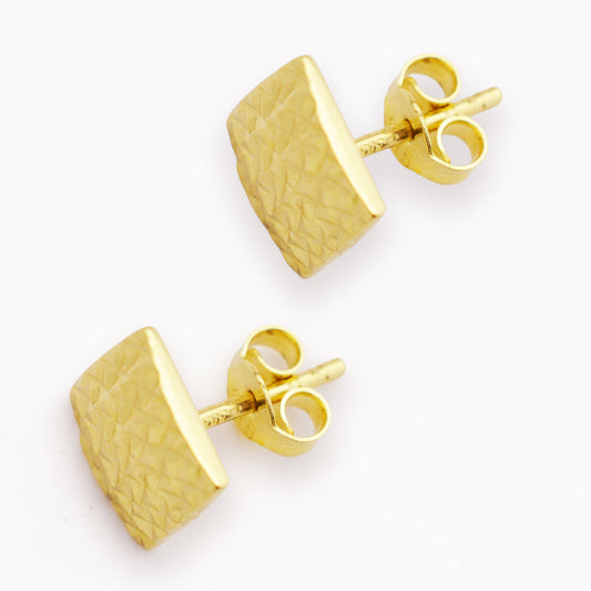 Златни обици на винт (14мм)