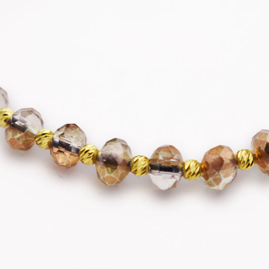 Злато на конец с кристал