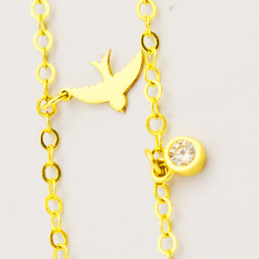 Златна гривна за крак Yaniko Gold