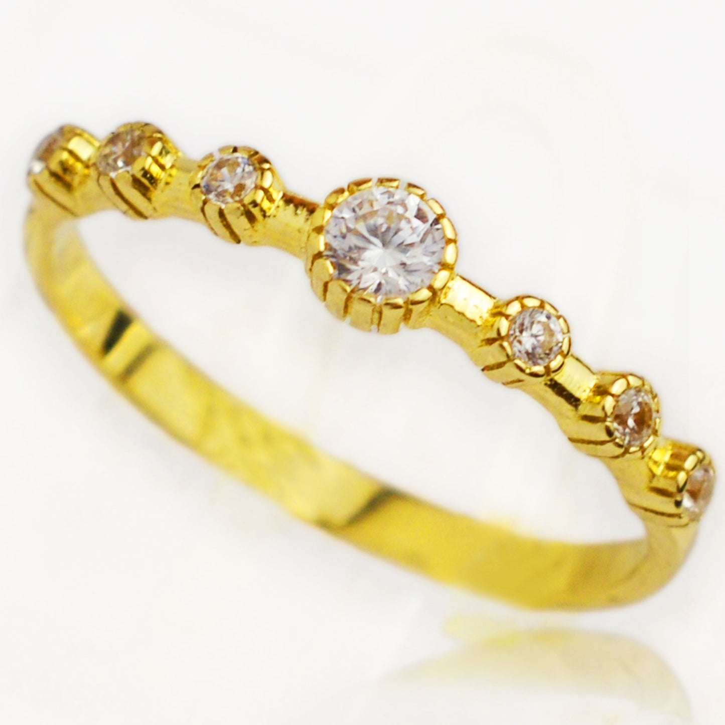Gold engagement ring