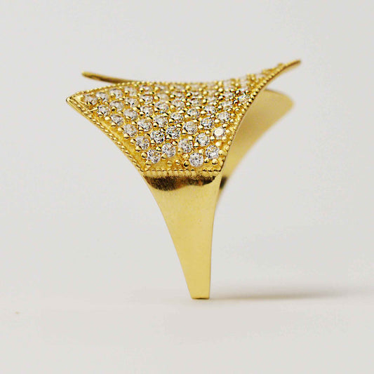 Плътен Български пръстен от жълто злато Yaniko Gold