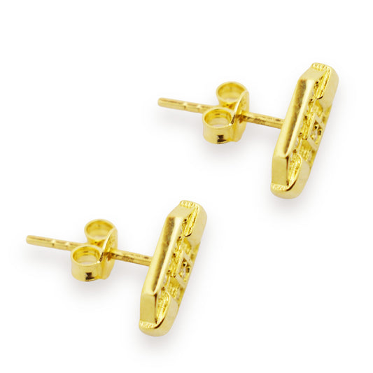 Златни обици на винт