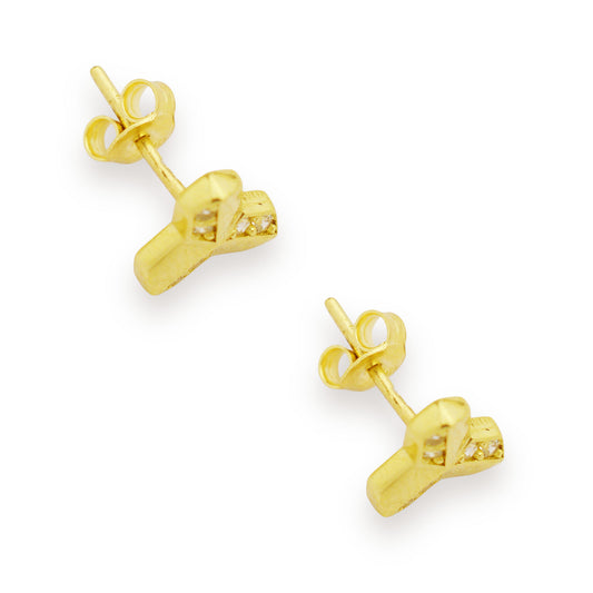 Златни обици на винт