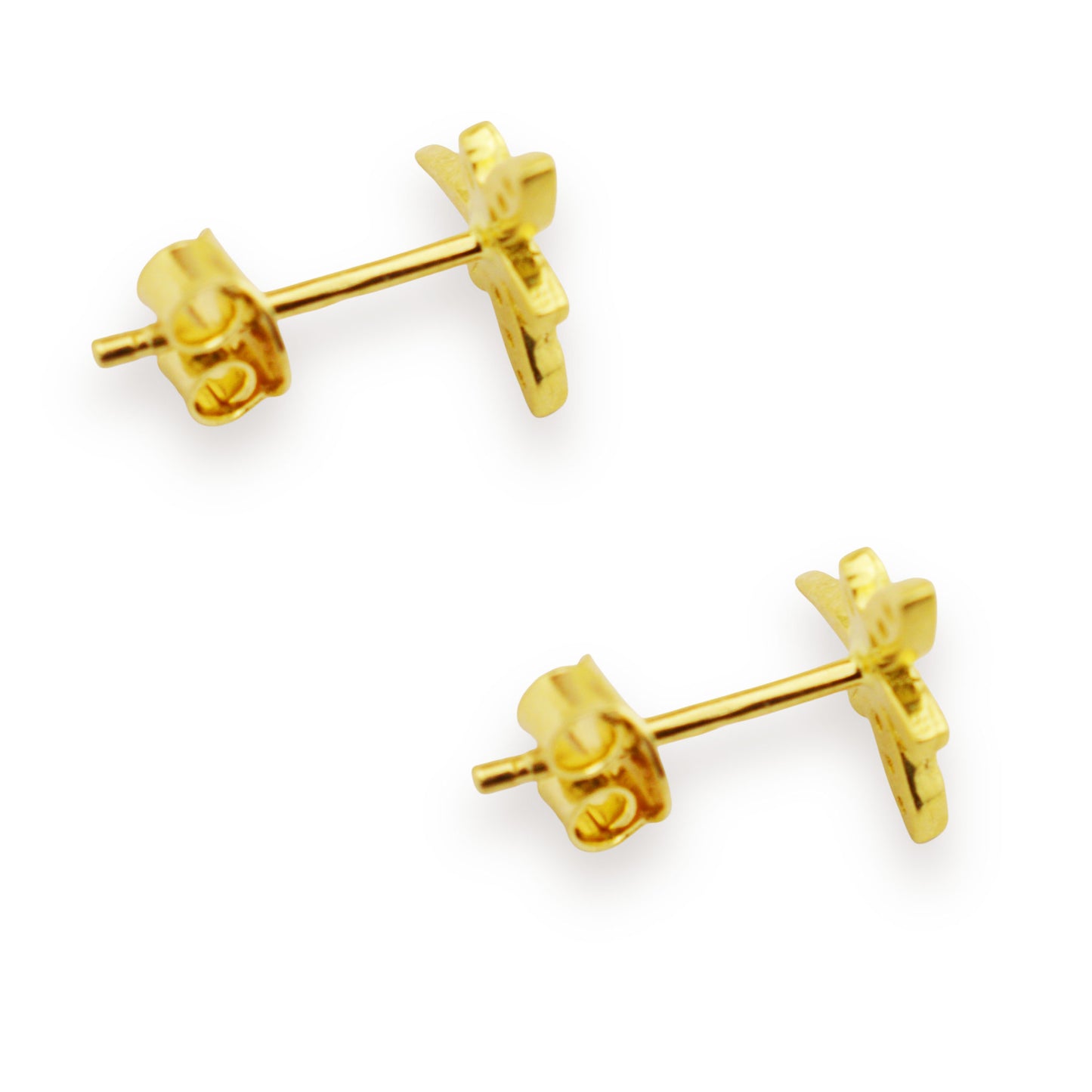 Златни обици на винт - Водно Конче