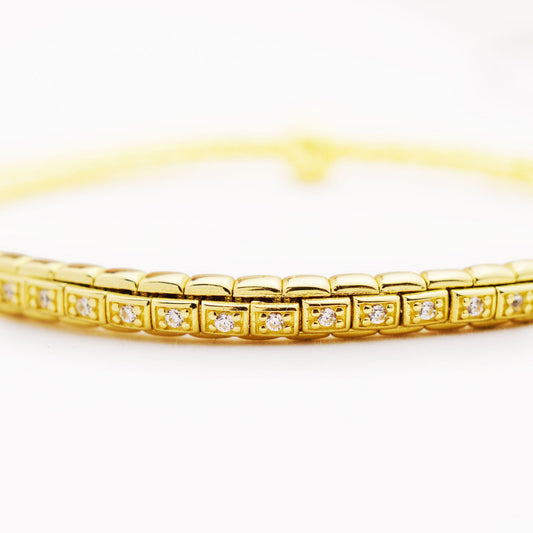 Еластична златна гривна Yaniko Gold