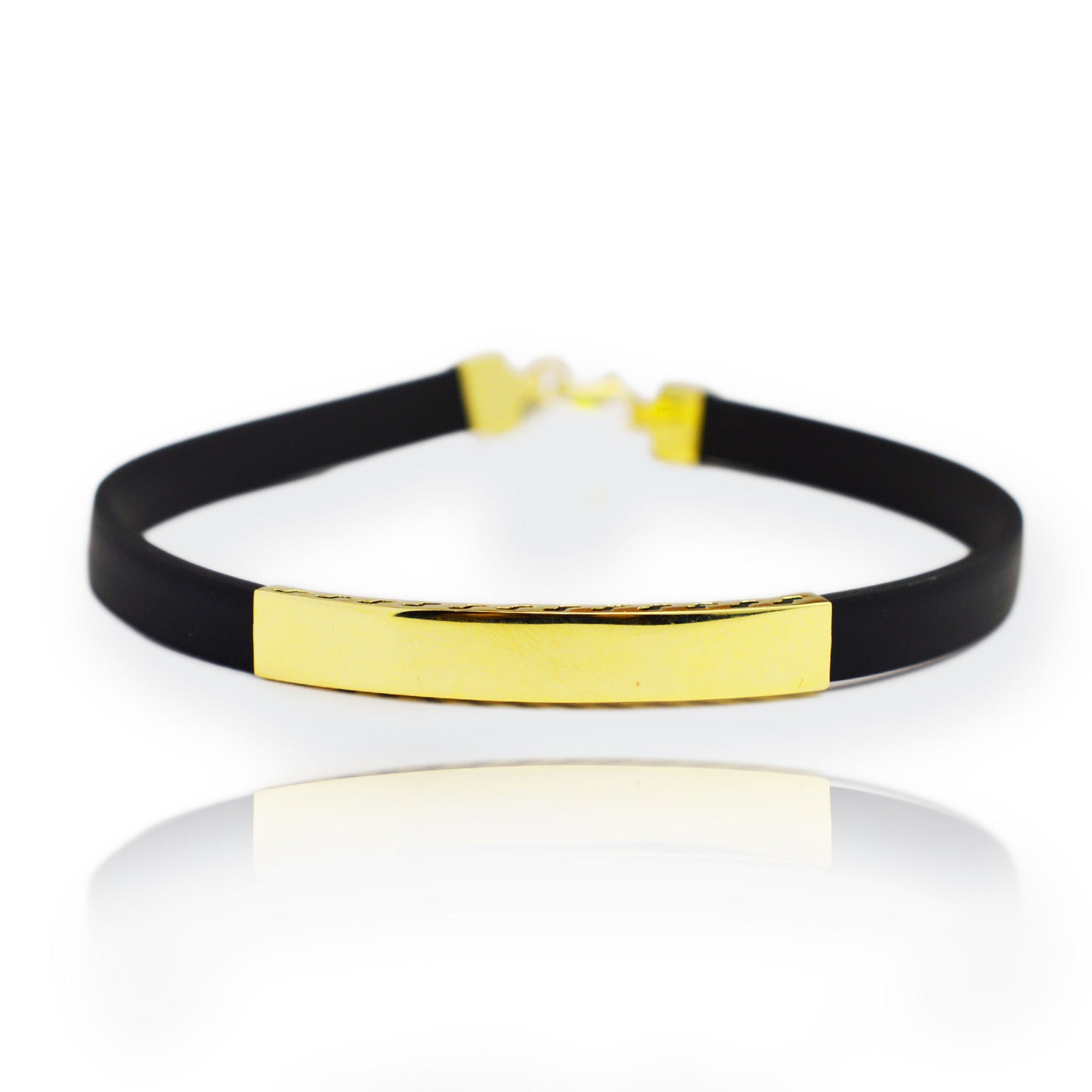 Silicone gold bracelet