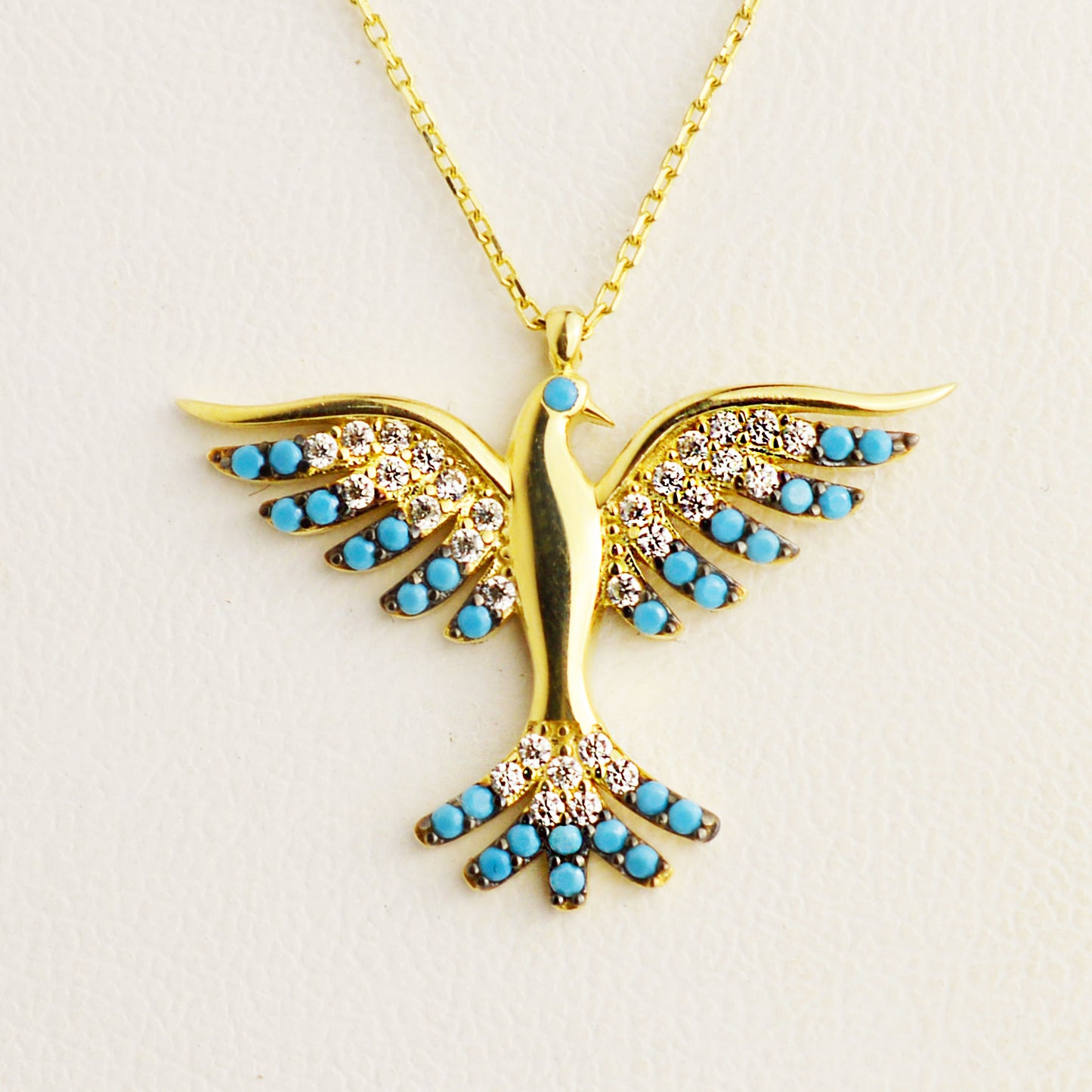 Golden necklace - Phoenix