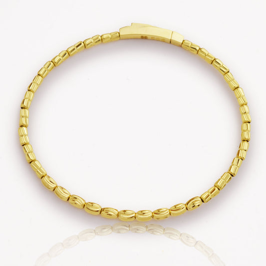 Златна твърда гривна