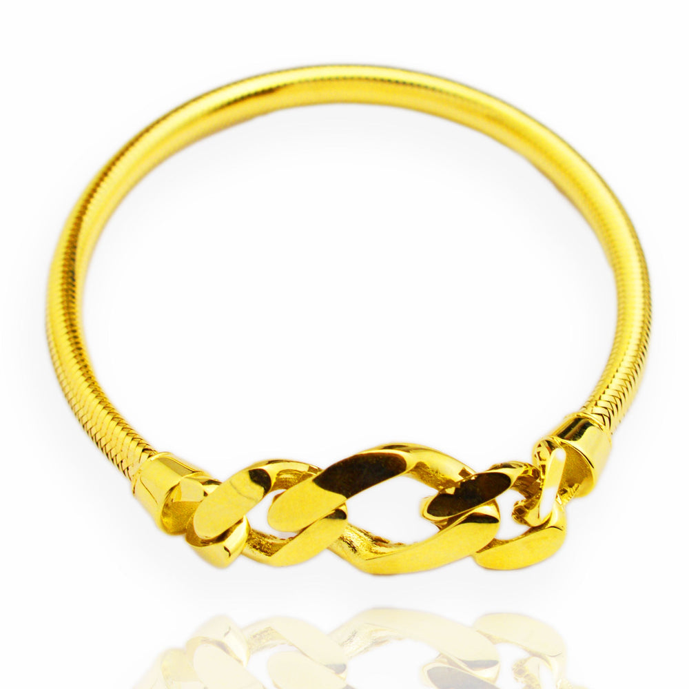 Златна еластична гривна Yaniko Gold