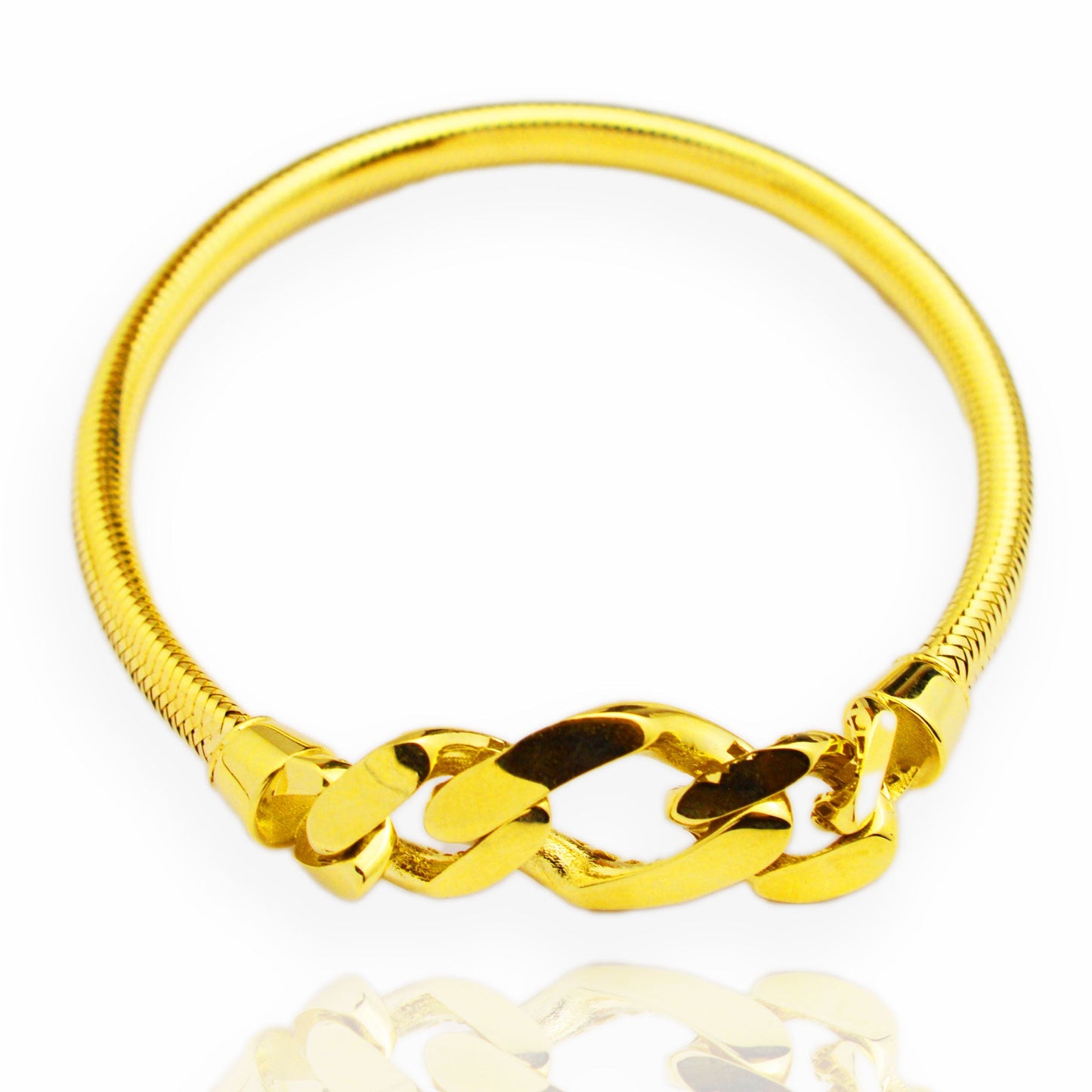Златна еластична гривна Yaniko Gold