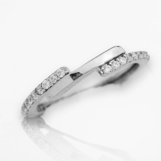 Златен пръстен от бяло злато - Yaniko Gold