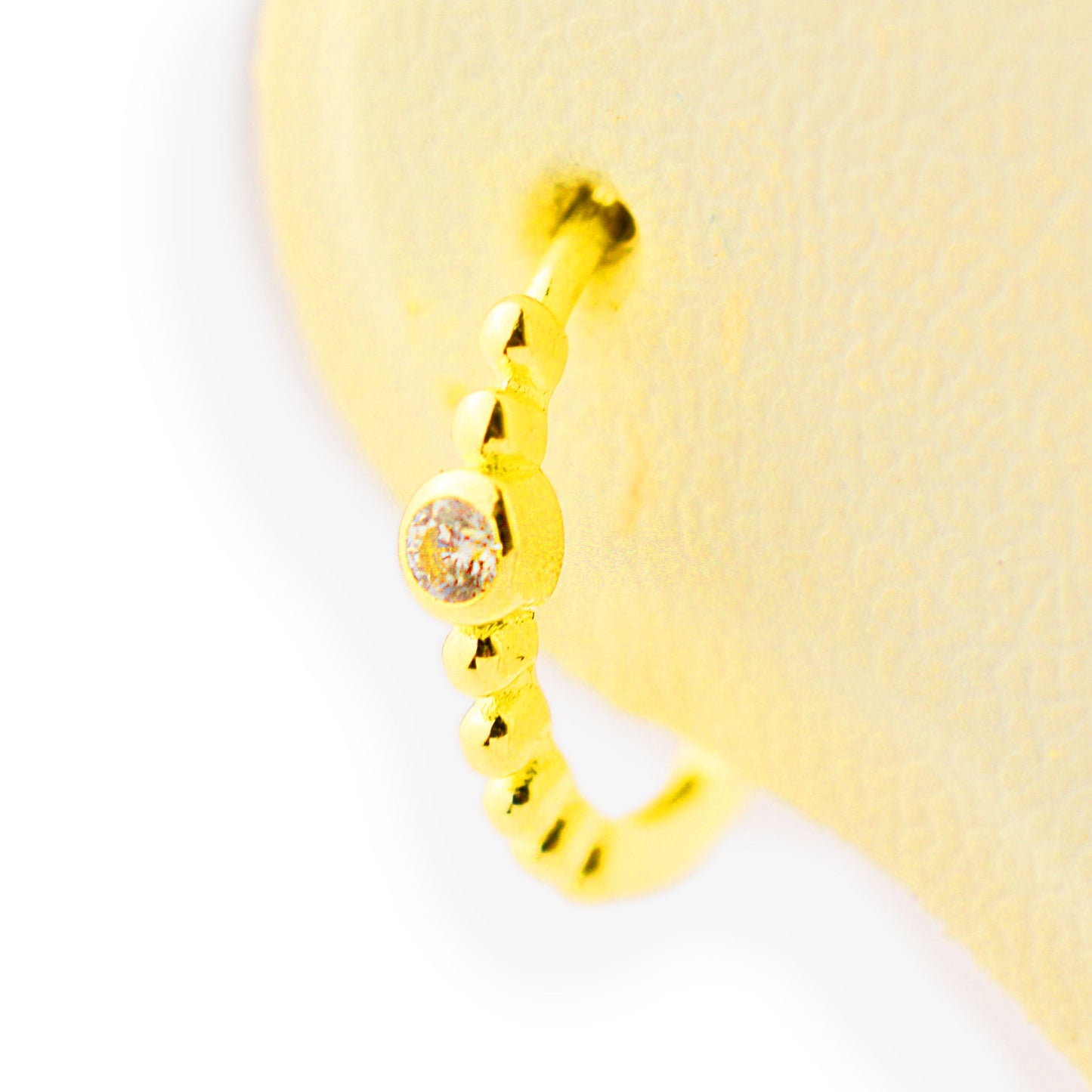 Gold hoop earrings