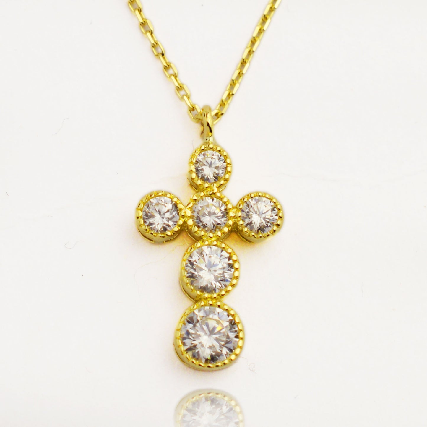 Gold necklace - Cross