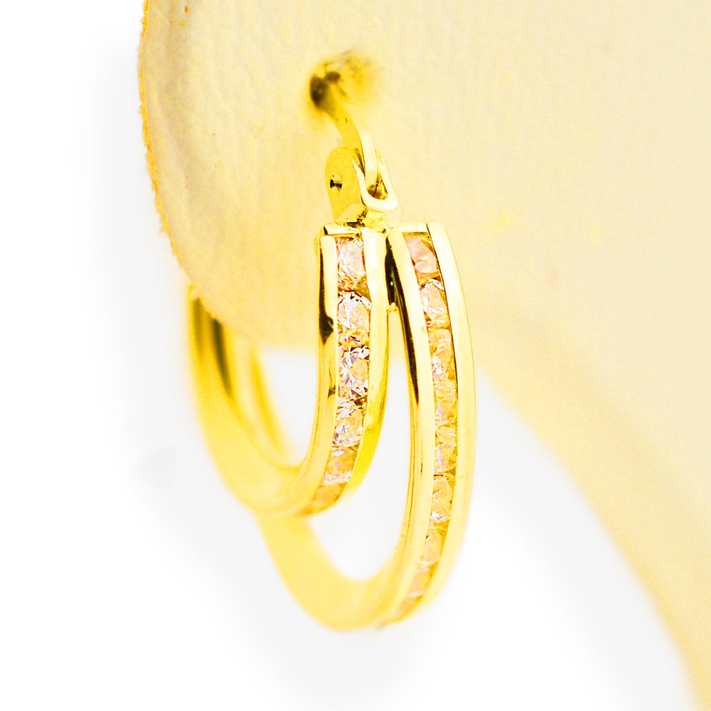 Gold hoop earrings