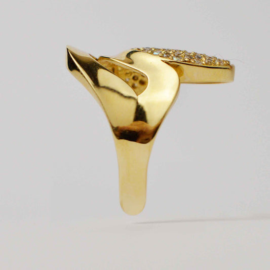 Плътен български пръстен от жълто злато Yaniko Gold