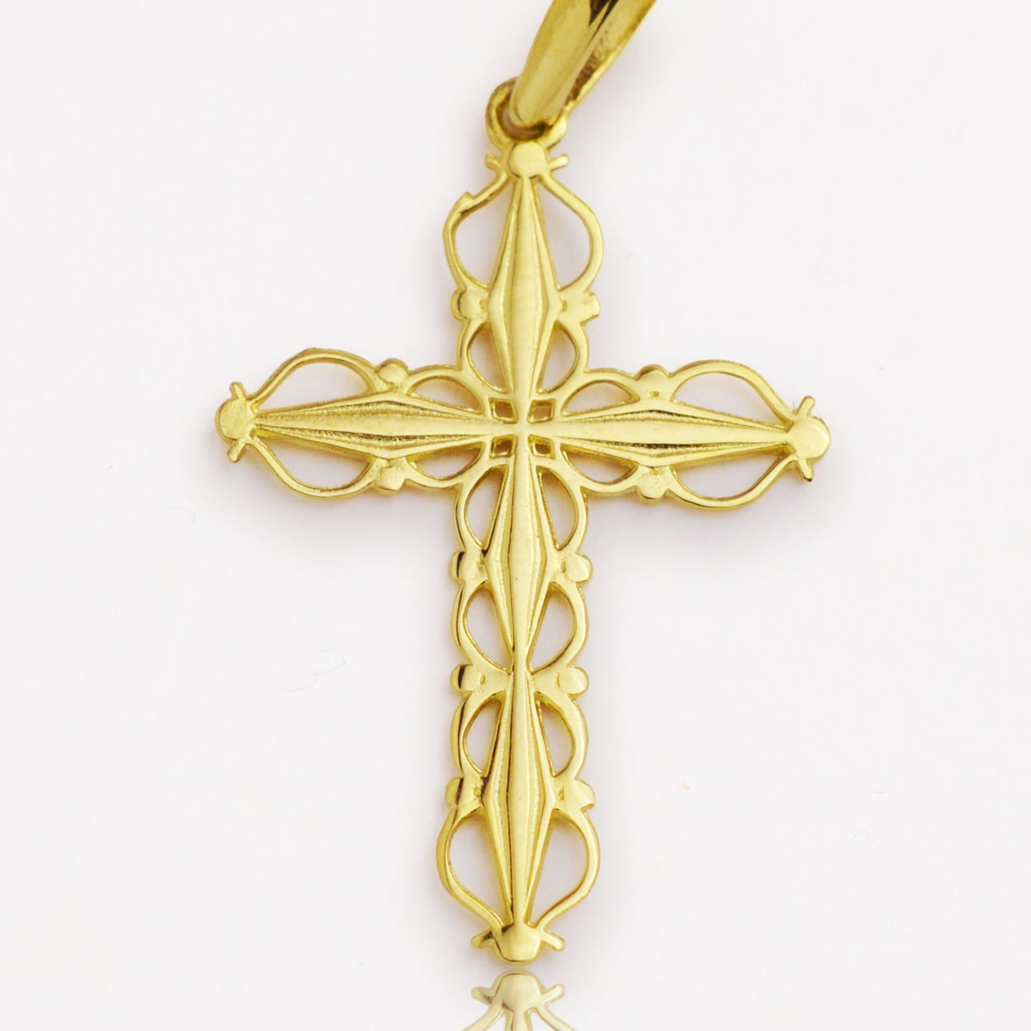 Златна висулка - Кръст (3см)