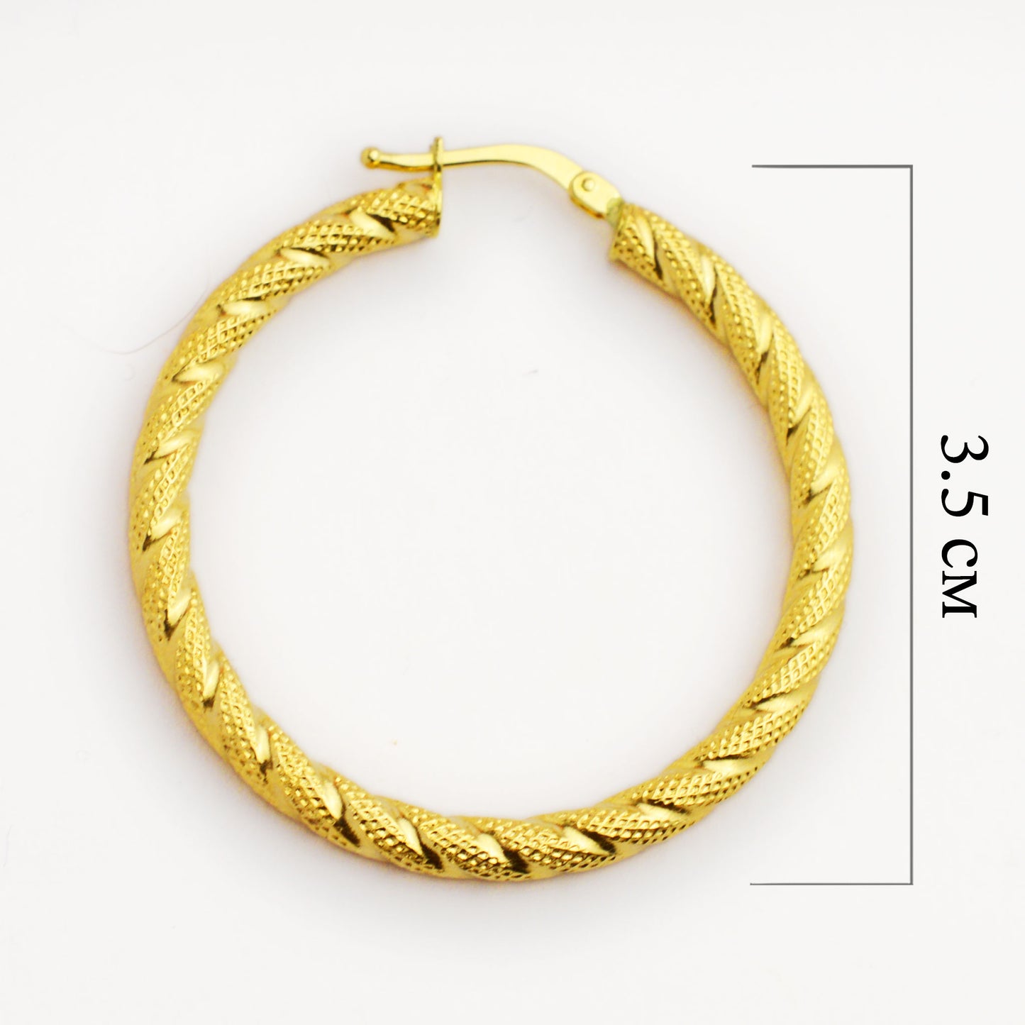 Gold earrings - hoops