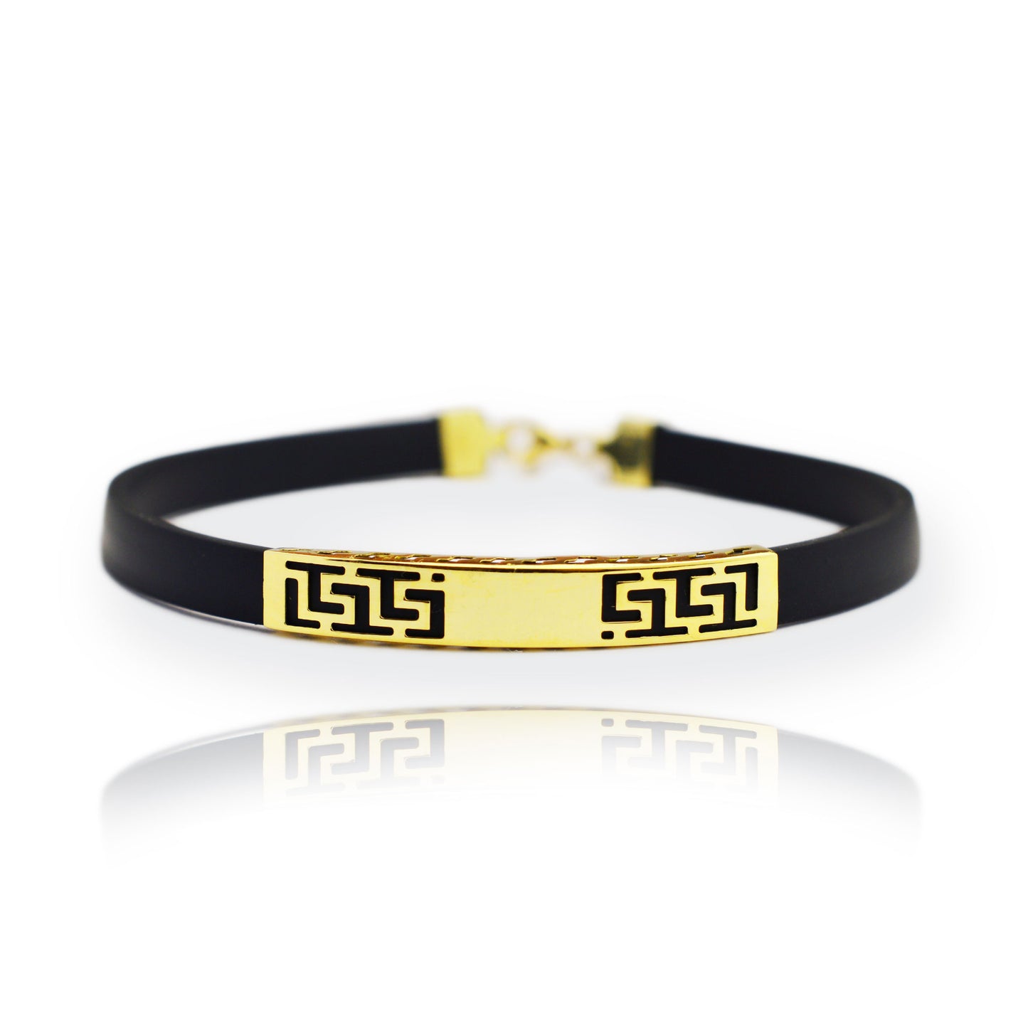 Silicone gold bracelet