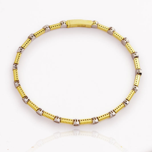 Златна твърда гривна