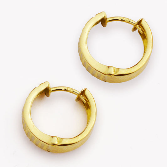 Златни обици - халки (1.2см)