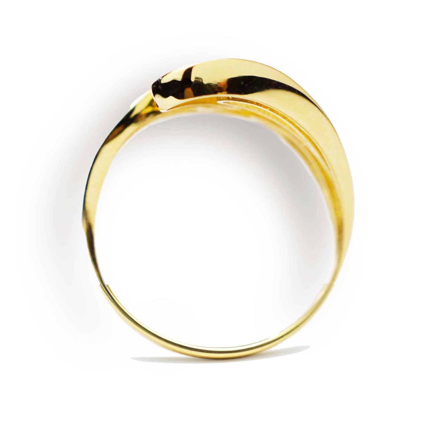 Плътен български пръстен от жълто злато Yaniko Gold