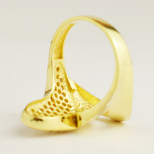 Български пръстен от жълто злато