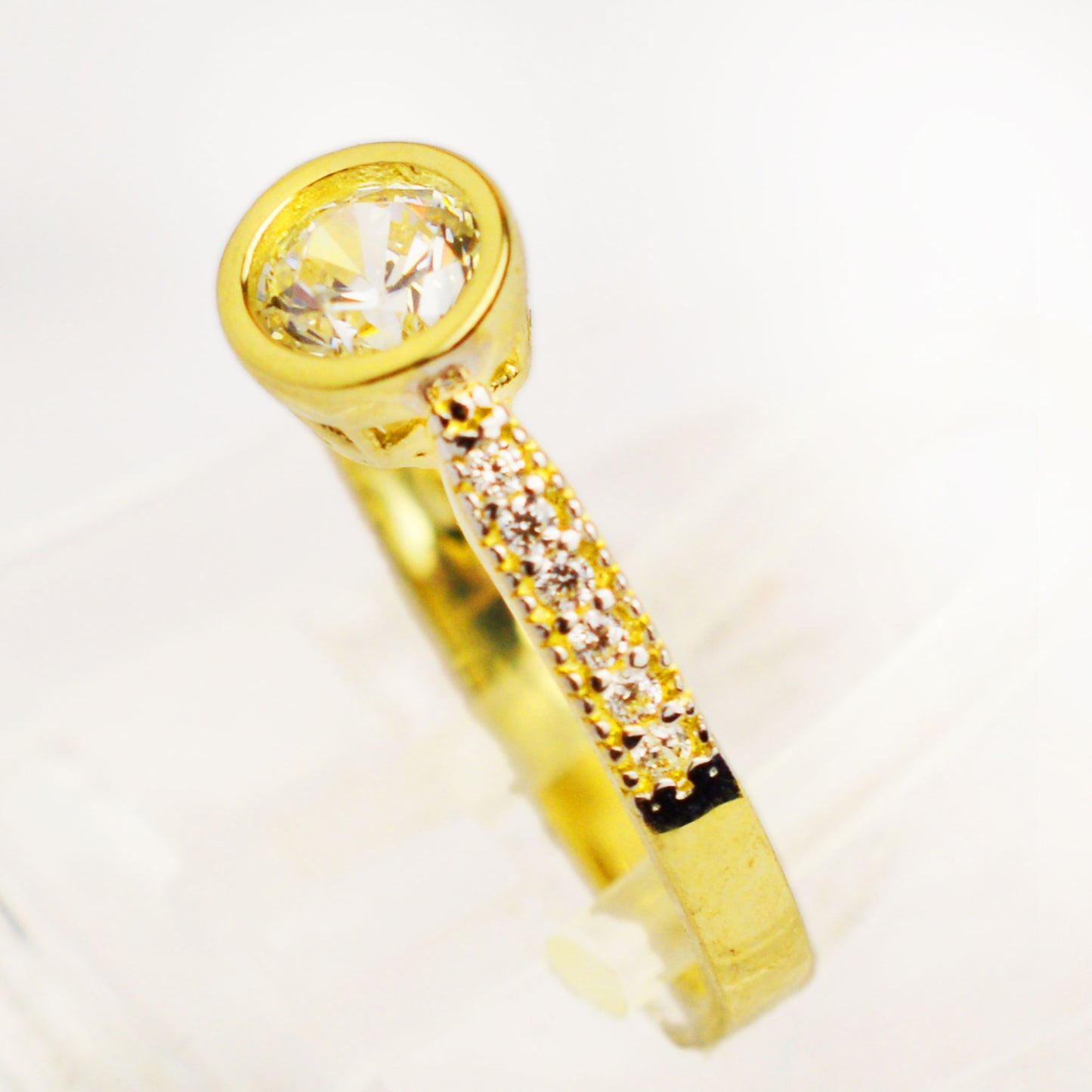 Gold engagement ring