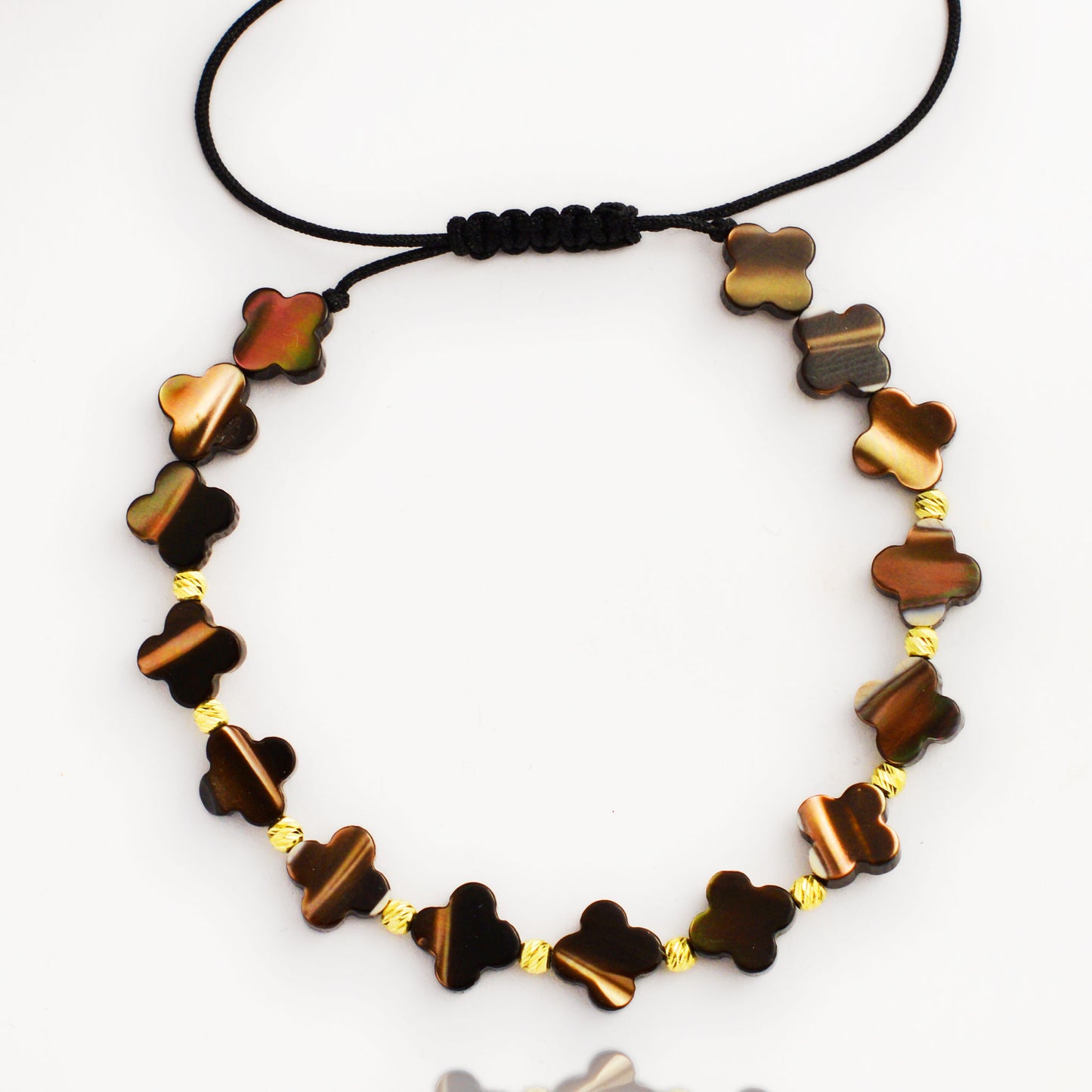 Gold on black thread