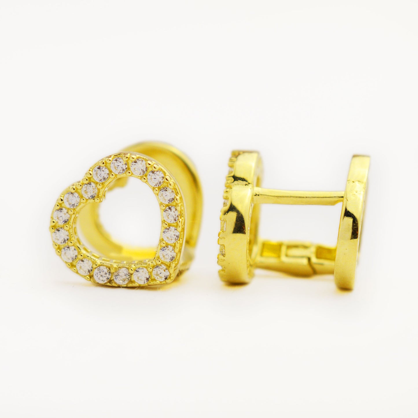 Gold earrings - Heart