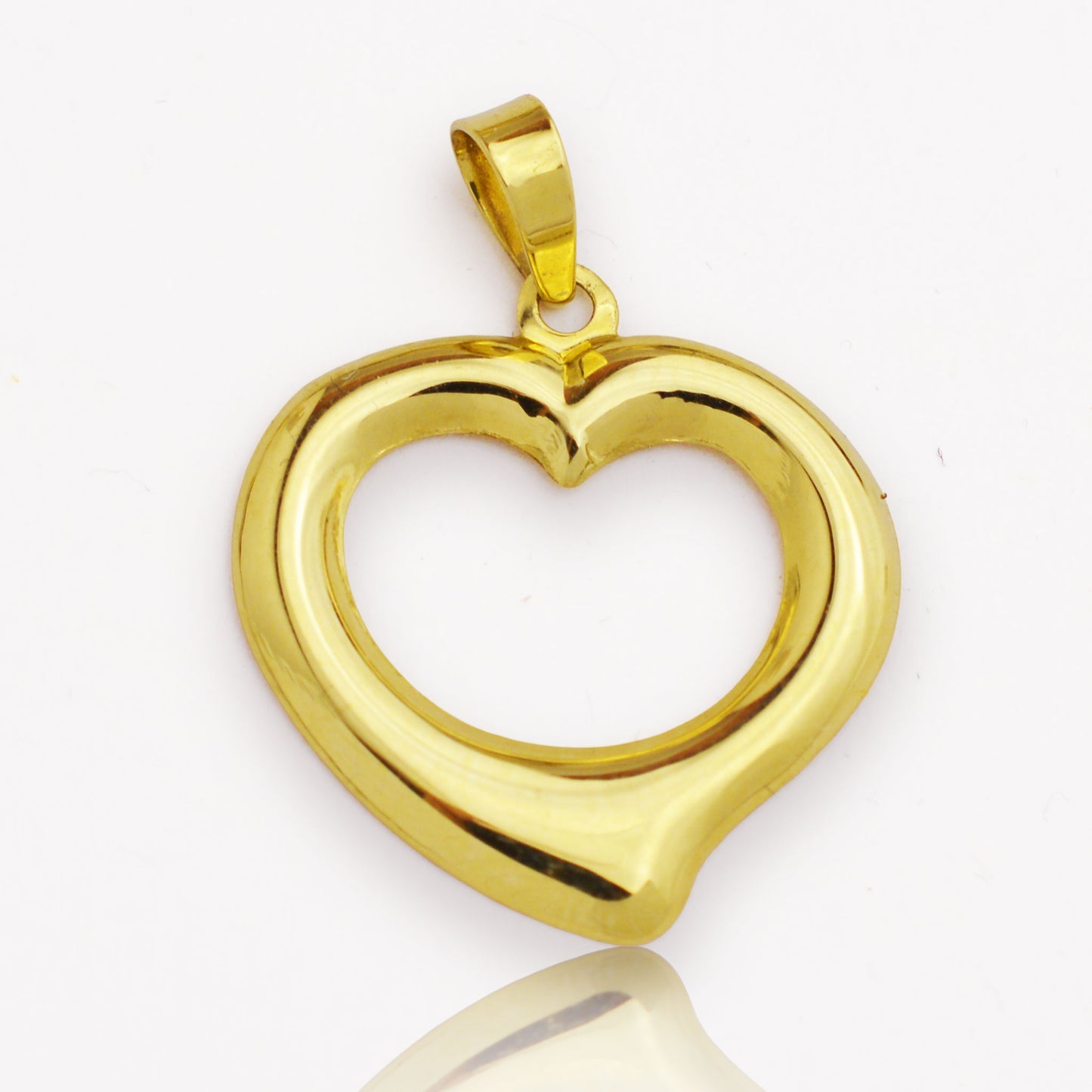 Златна висулка - Сърце (2.5см)