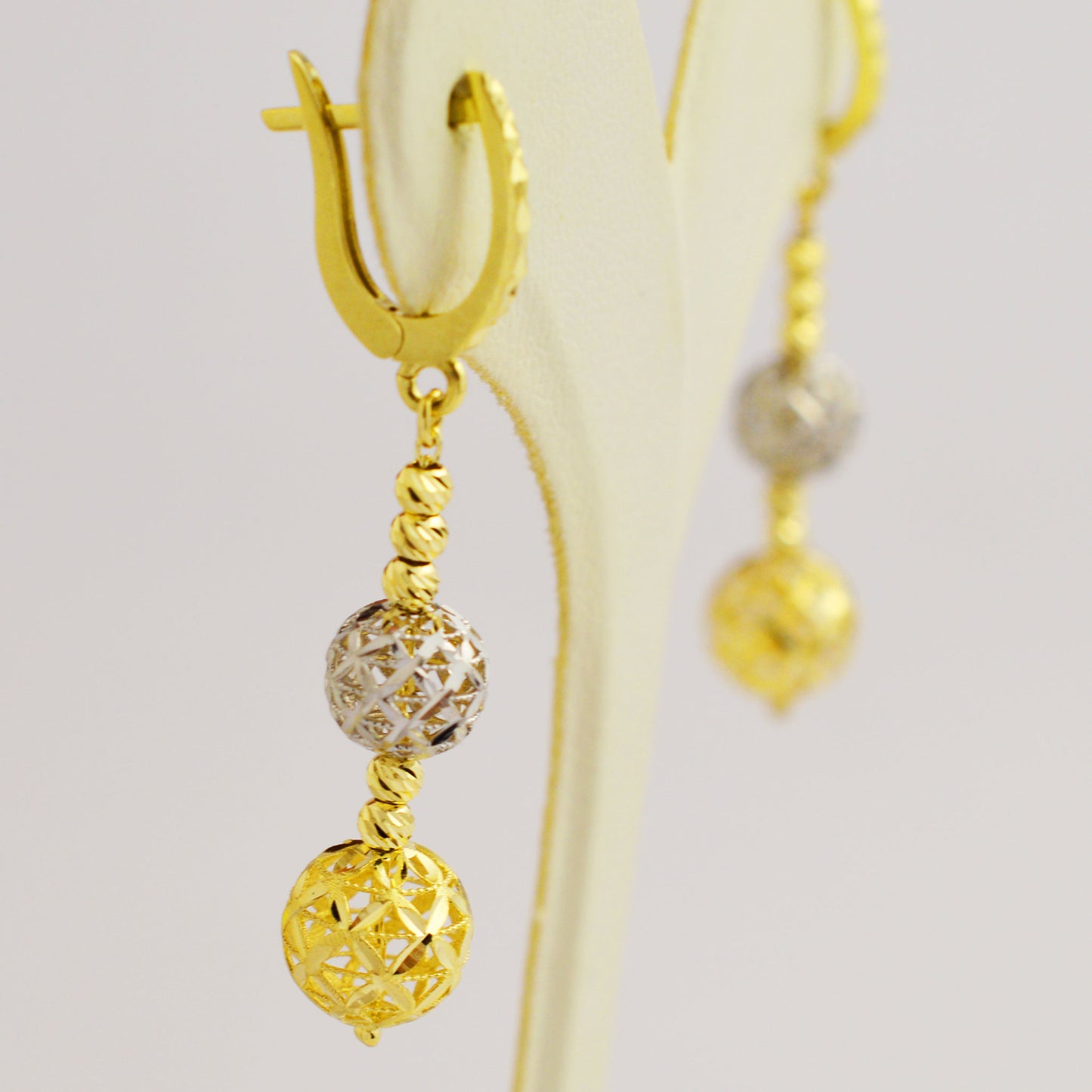 Gold dangle earrings