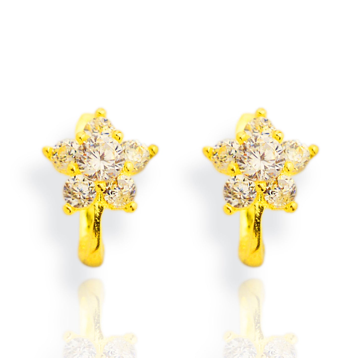 Gold children's earrings