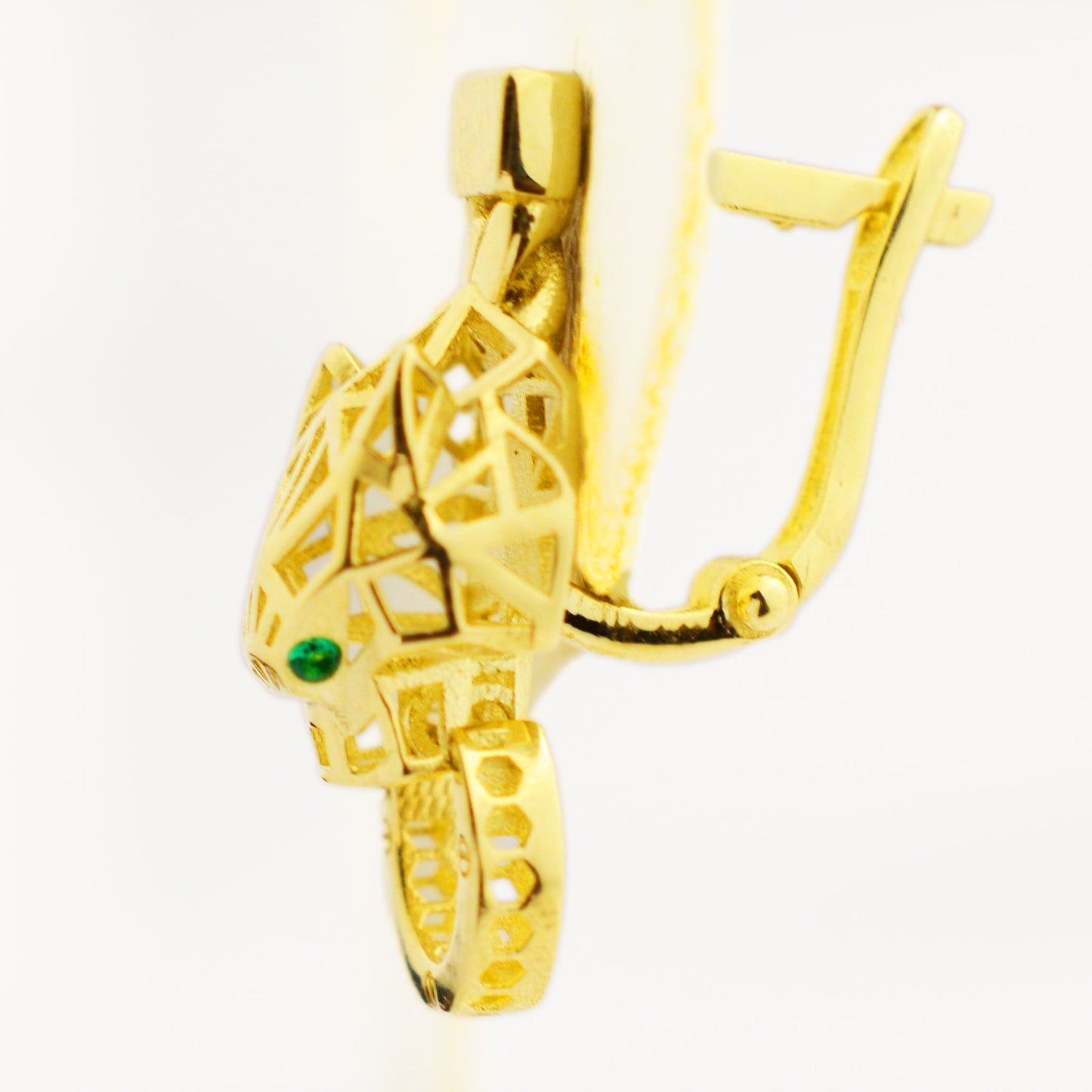 Gold earrings - Panther