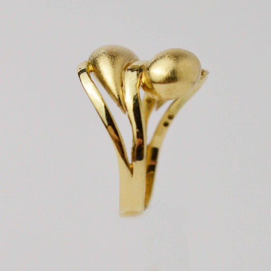 Плътен български пръстен от жълто злато Yaniko Gold