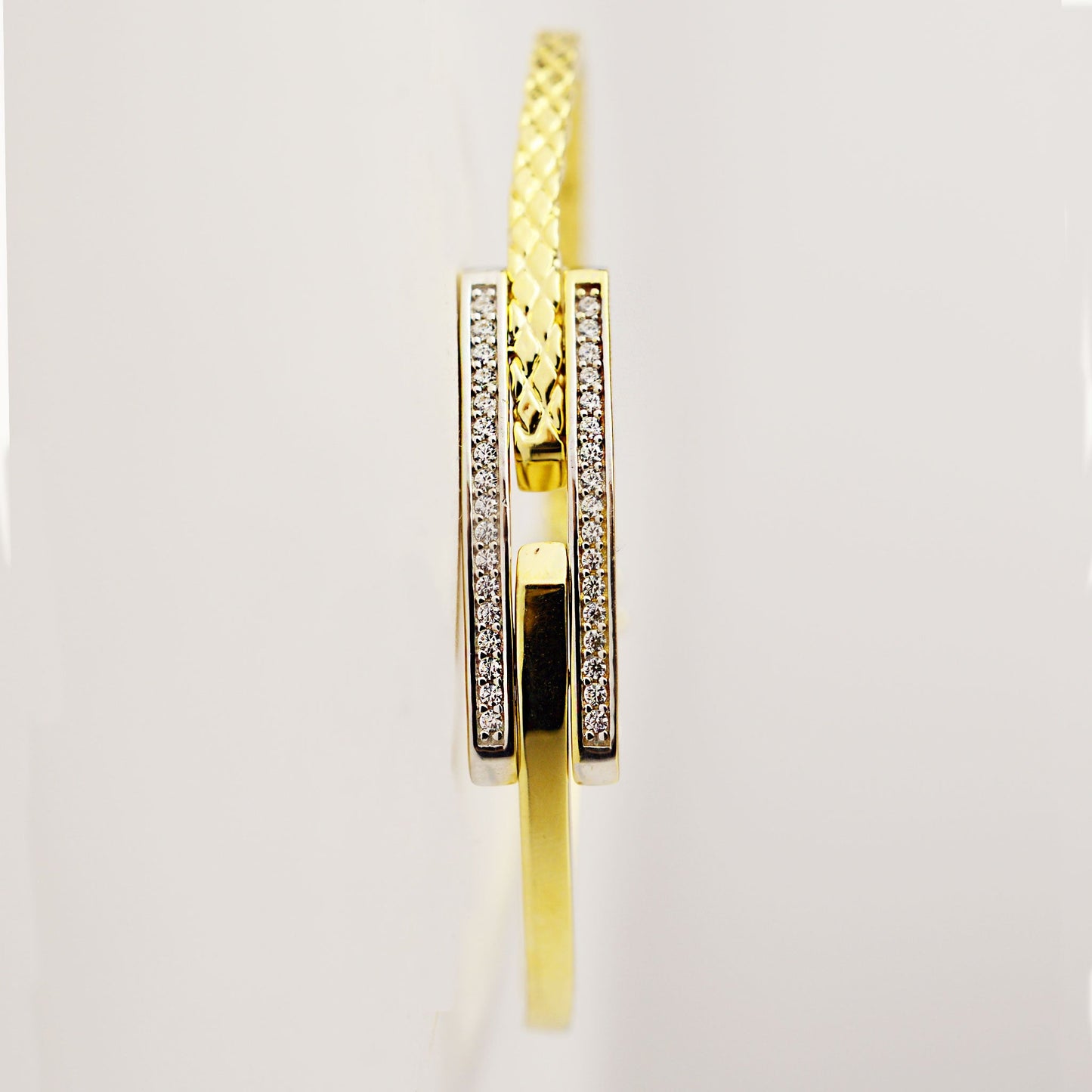 Златна твърда гривна Yaniko Gold