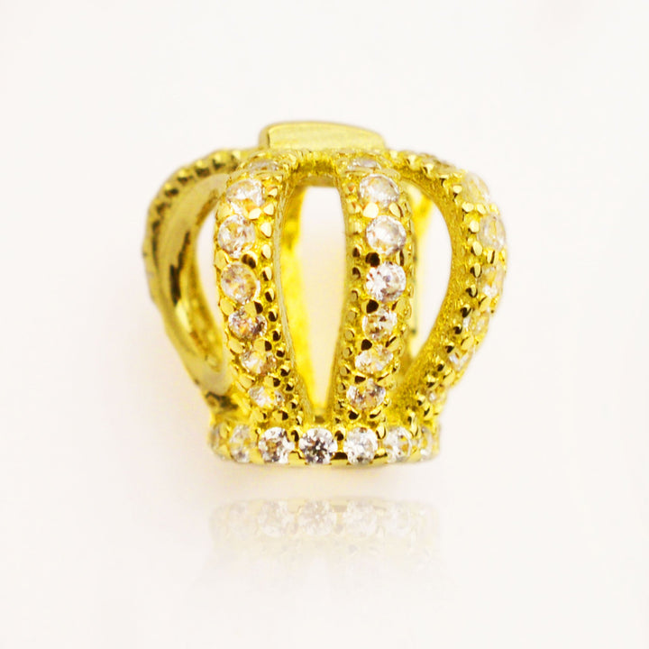 Дамски талисман корона 14К жълто злато