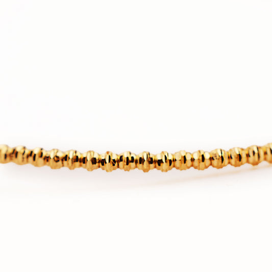 Златна италианска гривна от розово злато - Yaniko Gold