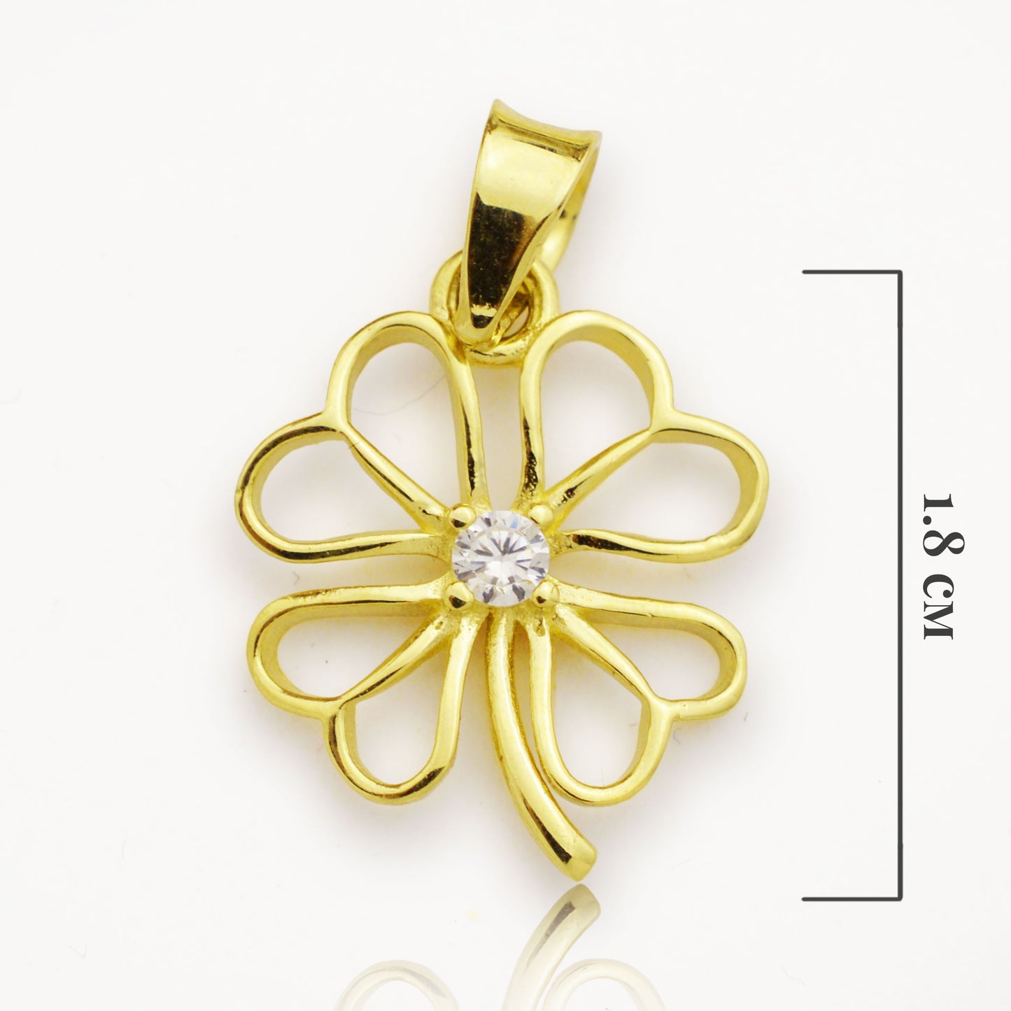 Златна висулка - Детелина - Yaniko Gold