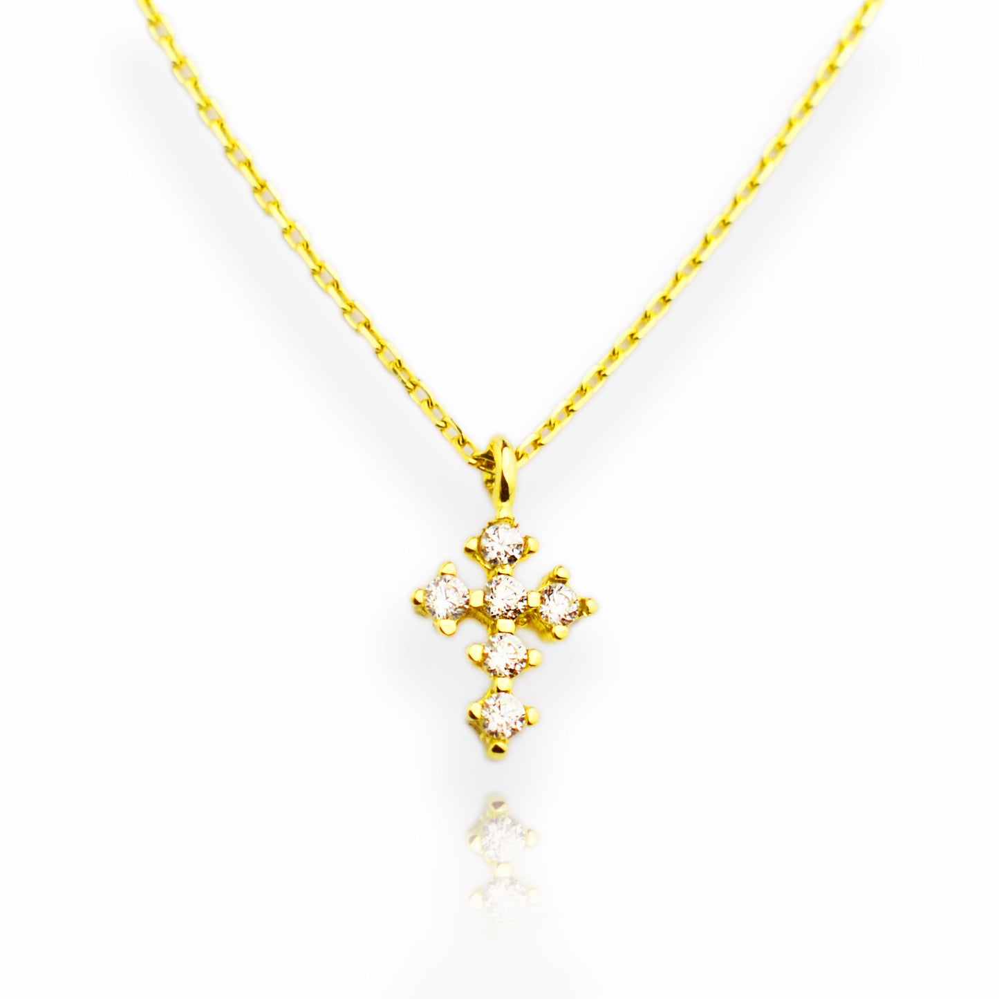 Gold necklace - Cross