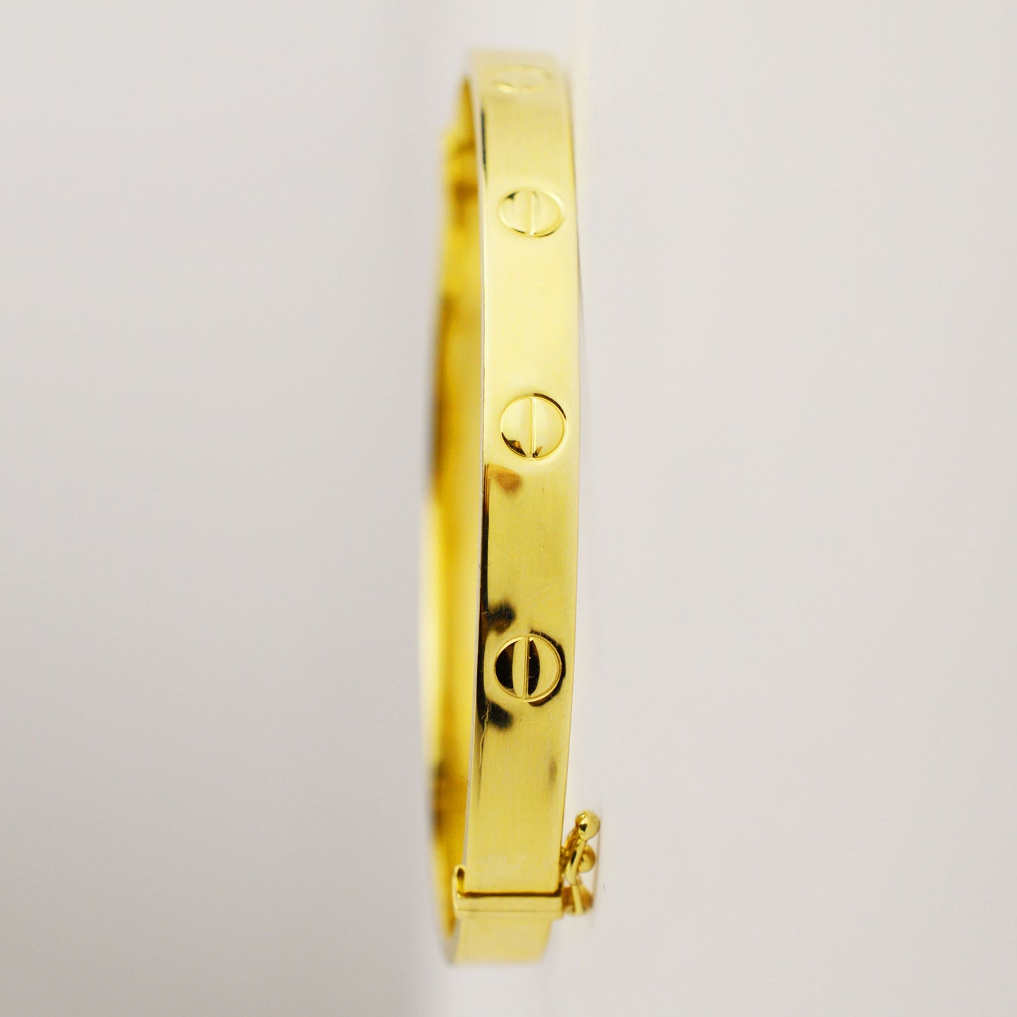 Carier solid gold screwdriver bracelet - wide