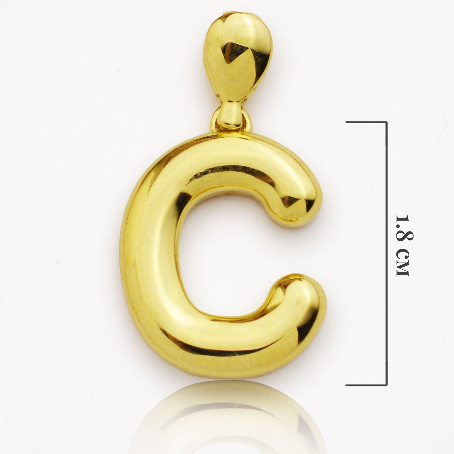 Златна висулка - Буква 'С' - Yaniko Gold