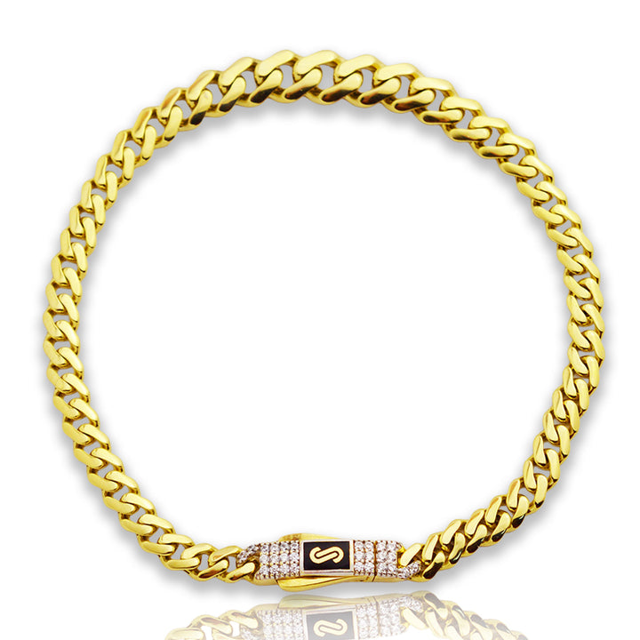 Златна гривна Monaco Chain 14К – 4 мм, жълто злато, 17,5 см, 4.03 г