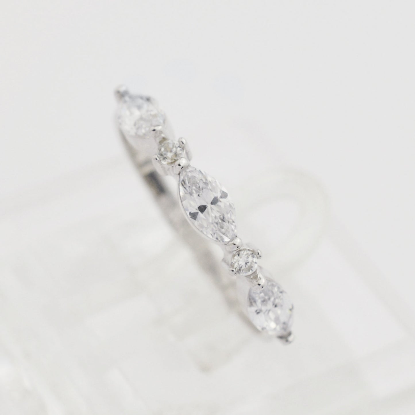 White gold ring
