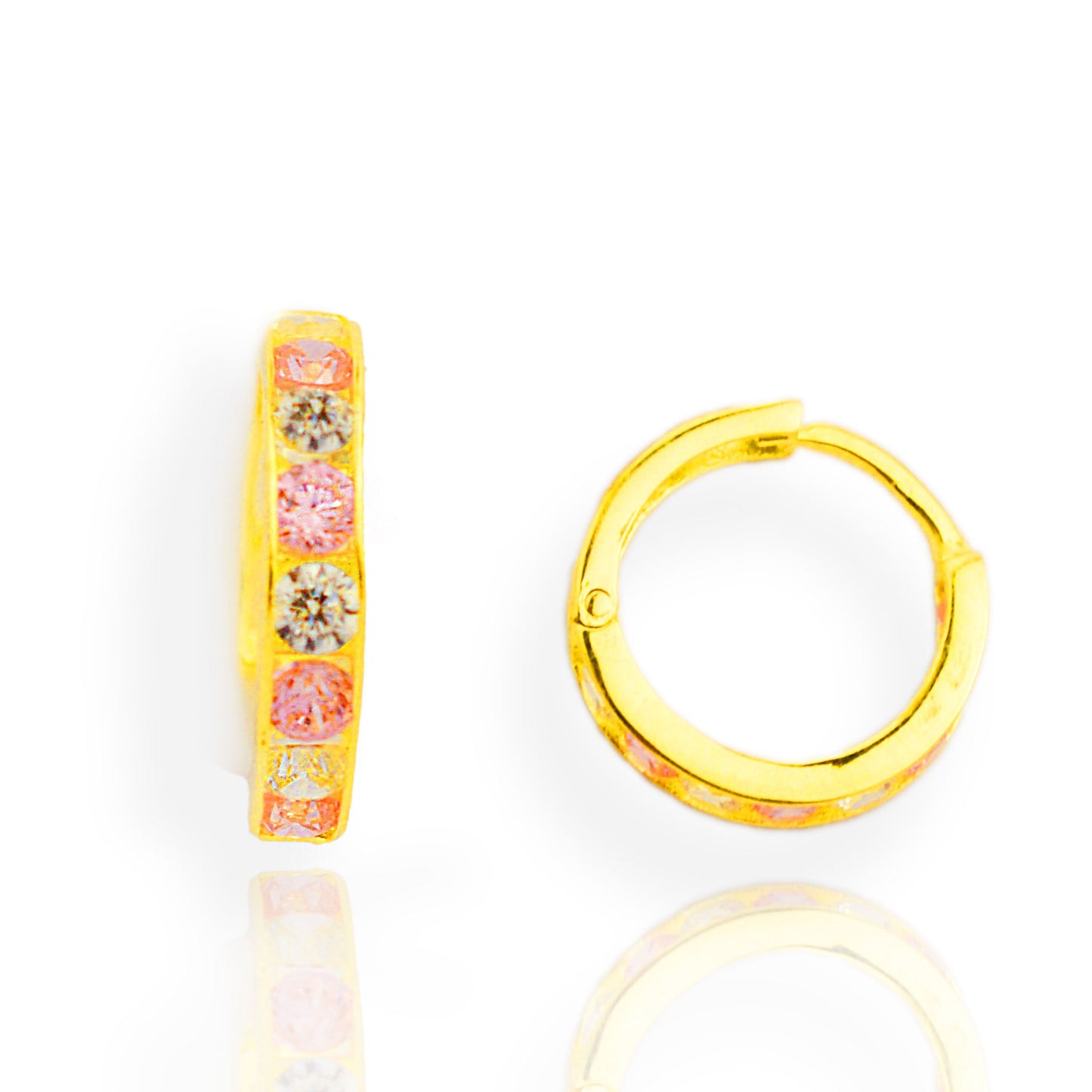 Gold children's earrings
