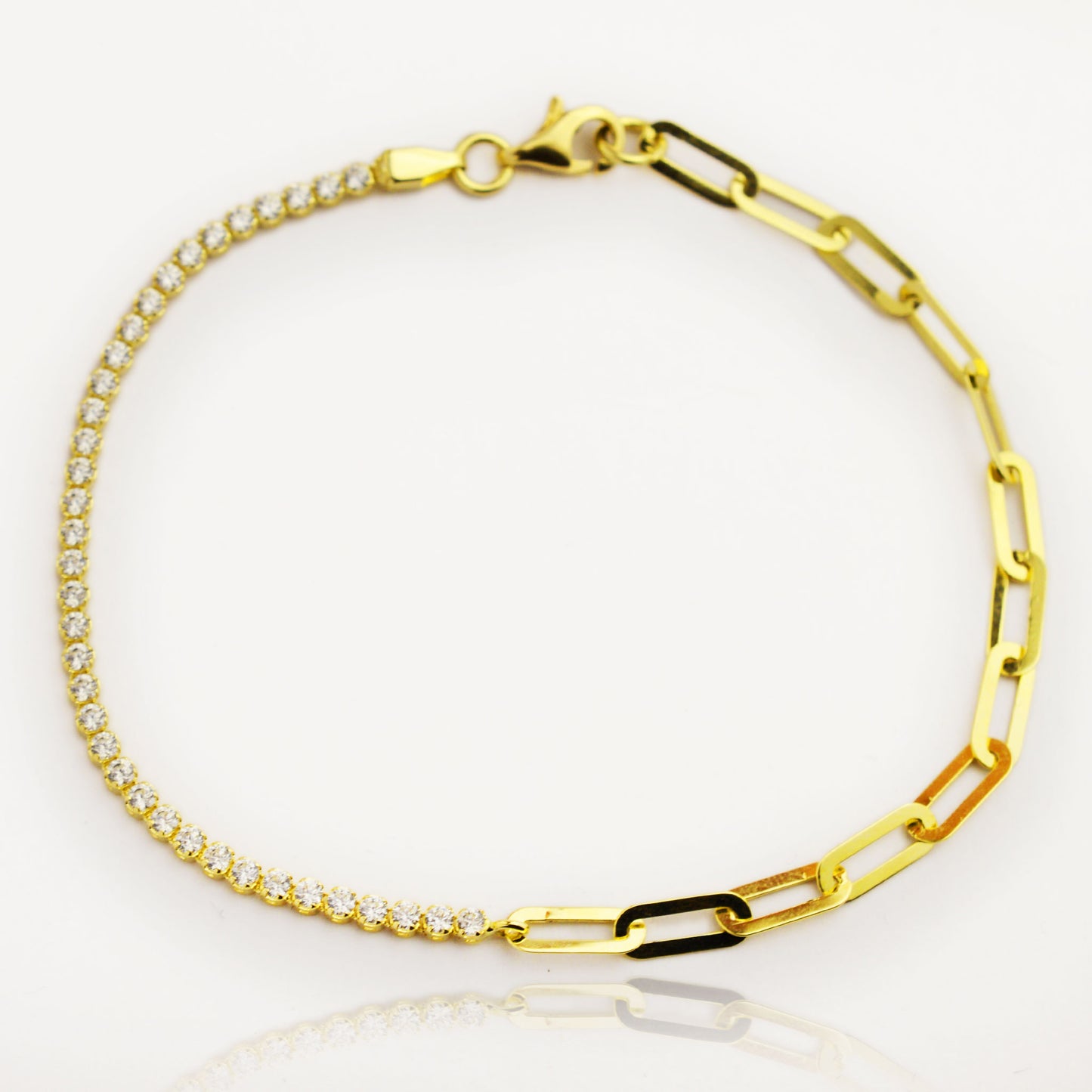 Златна гривна тип Тенис