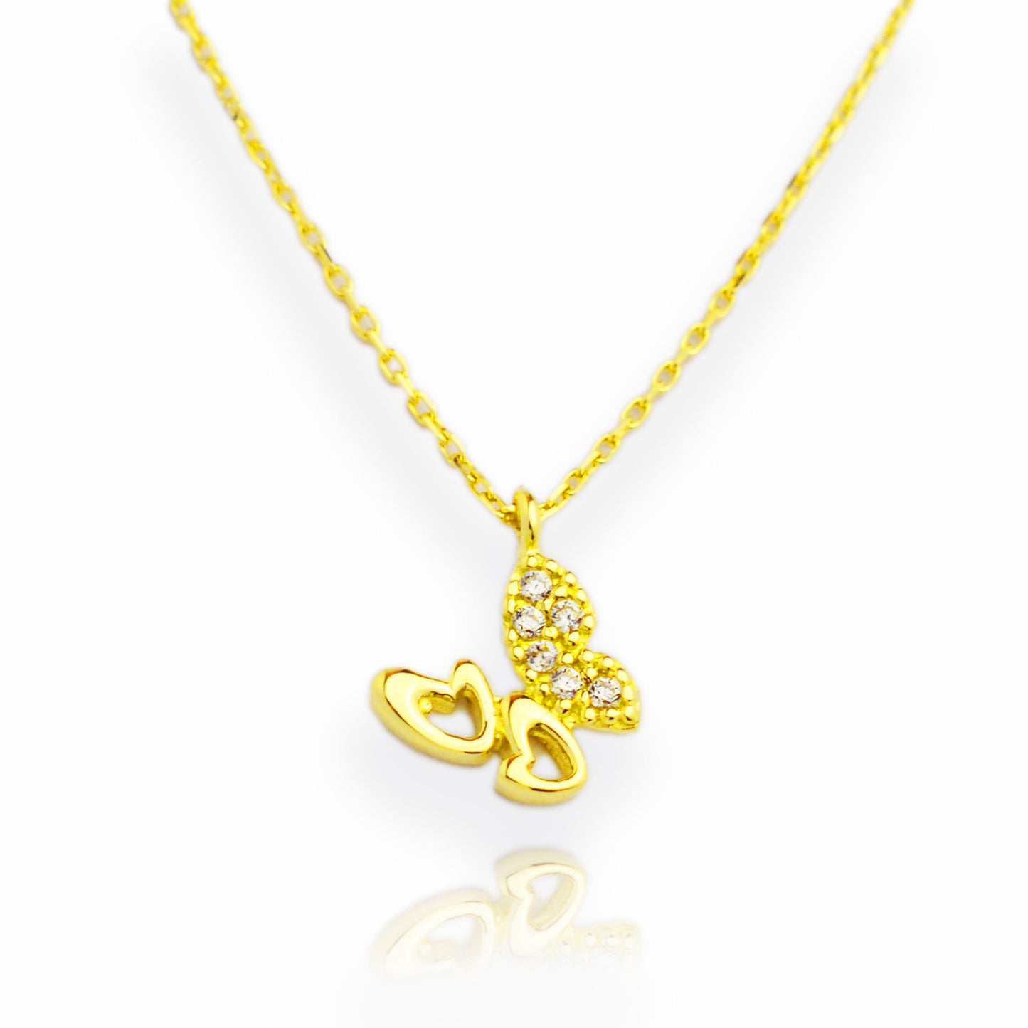 Gold necklace - Butterfly