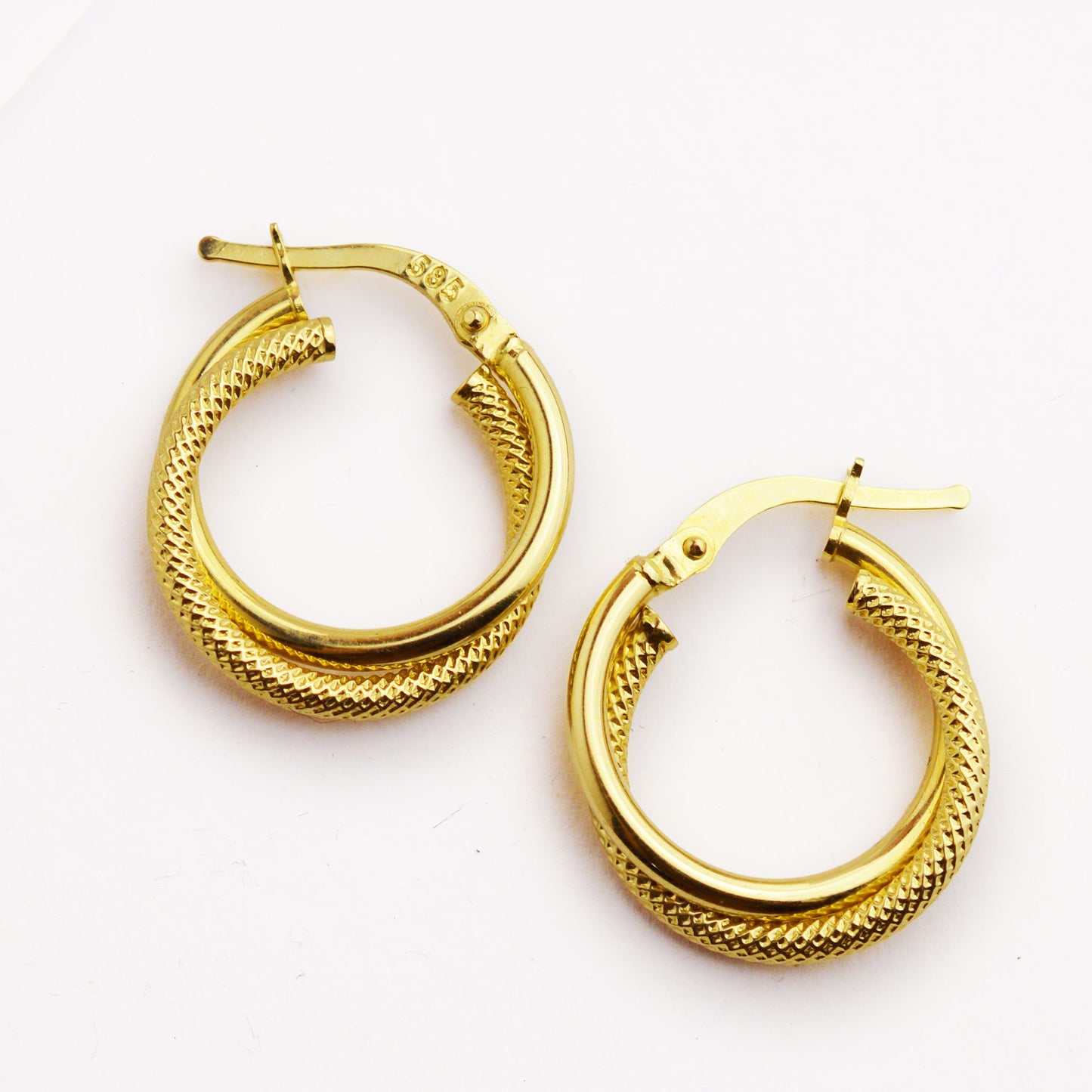 ЗЛатни обици халки (2см)