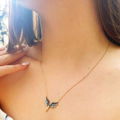 Gold necklace - Phoenix (large)