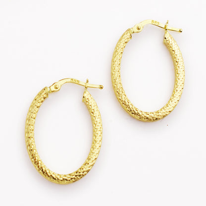 ЗЛатни обици халки (2.8см)