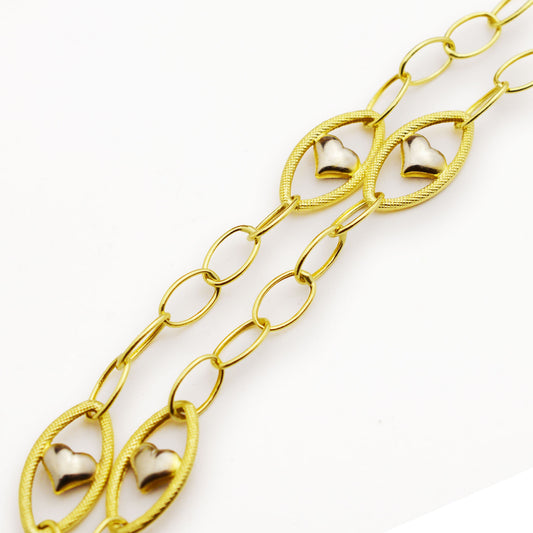 Златен синджир - Сърце - Yaniko Gold